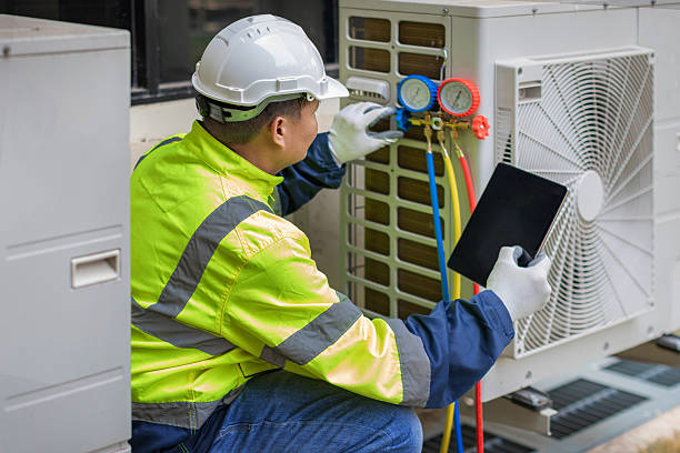 Professional Hvac Installation technician working in Atkins, AR